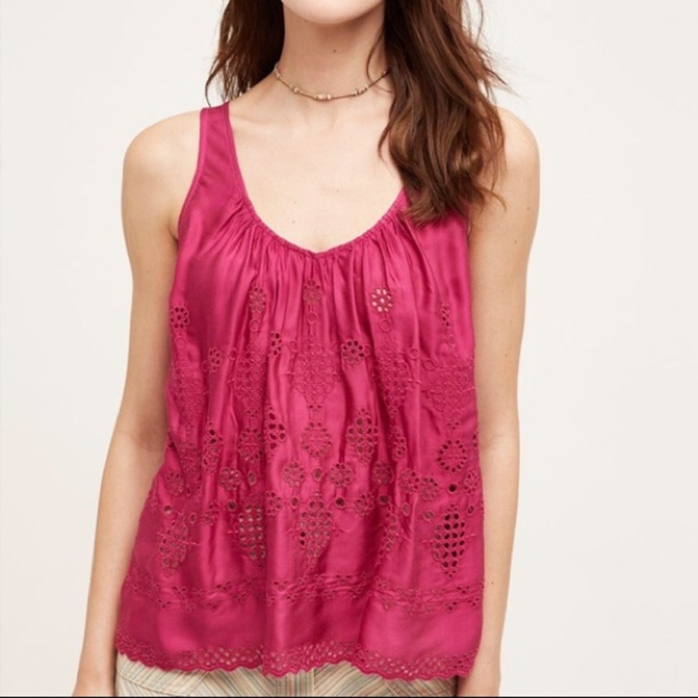 Anthropologie Vanessa Virginia Eyelet Tank